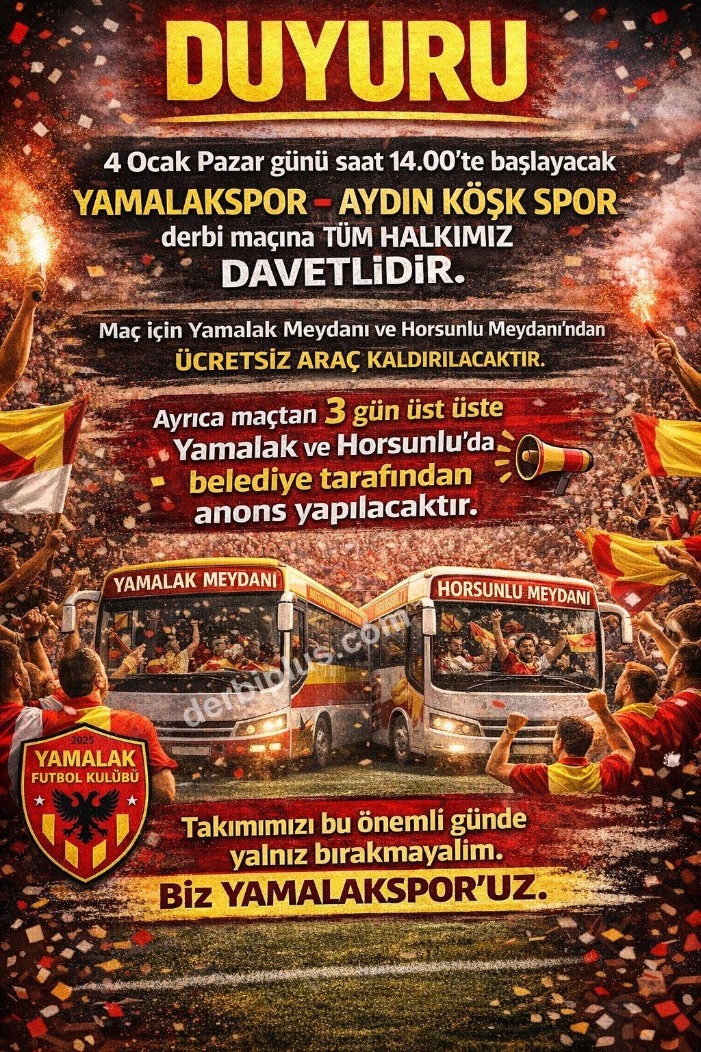 YAMALAKSPOR, LİDERLİK İÇİN SAHAYA ÇIKACAK