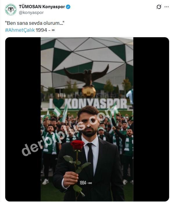 Konyaspor’dan Ahmet Çalık paylaşımı
