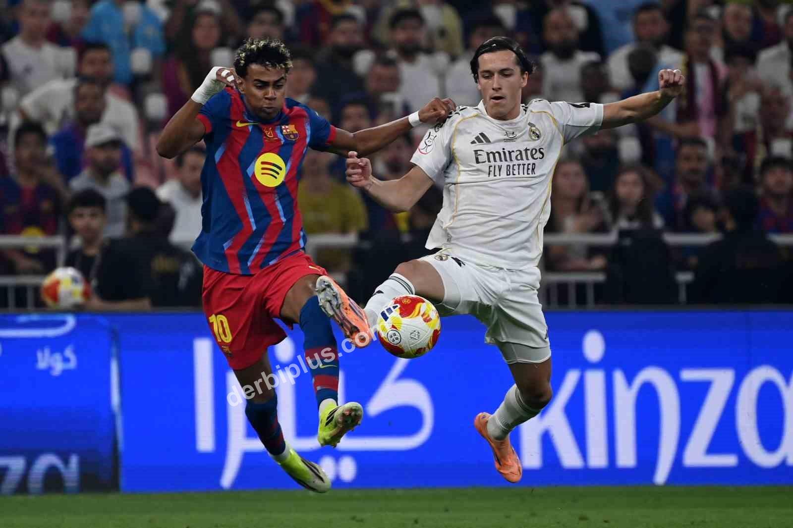 İSPANYA SÜPER KUPA FİNALİNDE BARCELONA, REAL MADRİD'İ 3-2 MAĞLUP EDEREK 16. KEZ KUPAYI MÜZESİNE GÖTÜRDÜ.