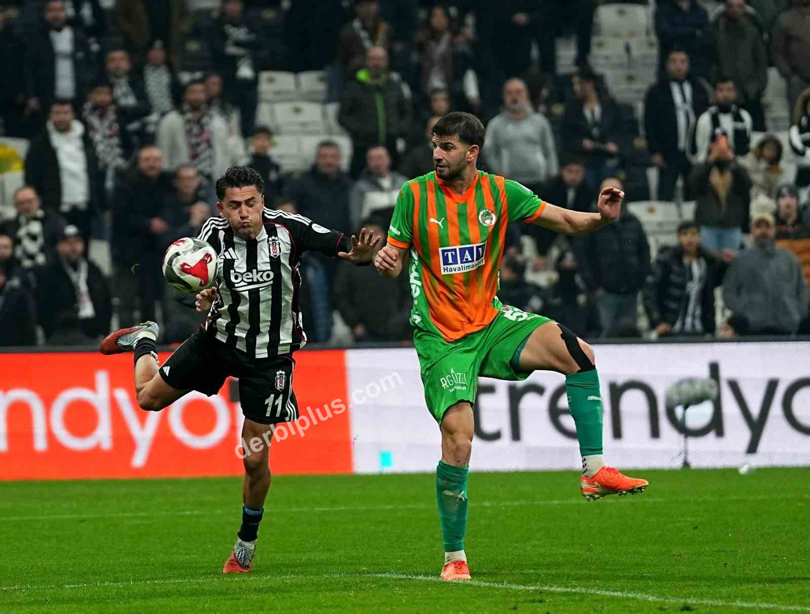 TRENDYOL SÜPER LİG’İN 21. HAFTASINDA BEŞİKTAŞ, KONUK ETTİĞİ CORENDON ALANYASPOR İLE 2-2 BERABERE KALDI.